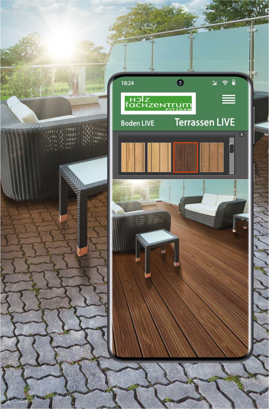 Terrasse LIVE - ein Service vom Holzfachzentrum Potsdam